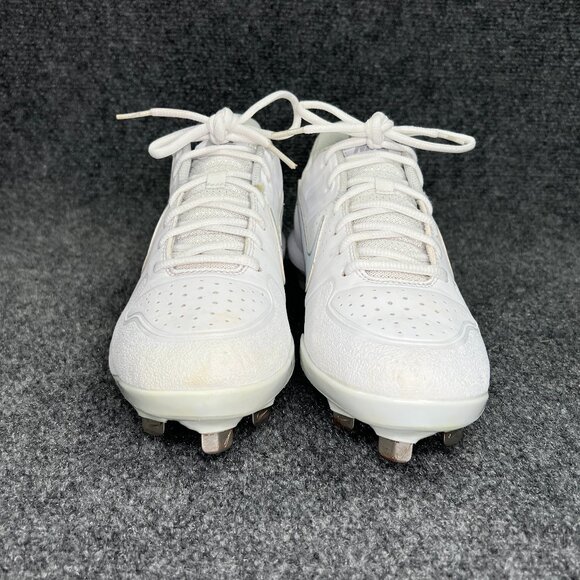 Nike Alpha Huarache Varsity Low Baseball‎ Cleats Men's 9.5 White Athletic Shoes - Picture 2 of 12